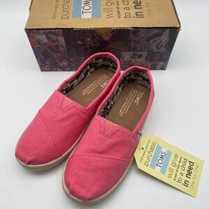 **SPECIAL PRICE** TOMS YOUTH CLASSIC PINK CANVAS US YOUTH SIZE 2